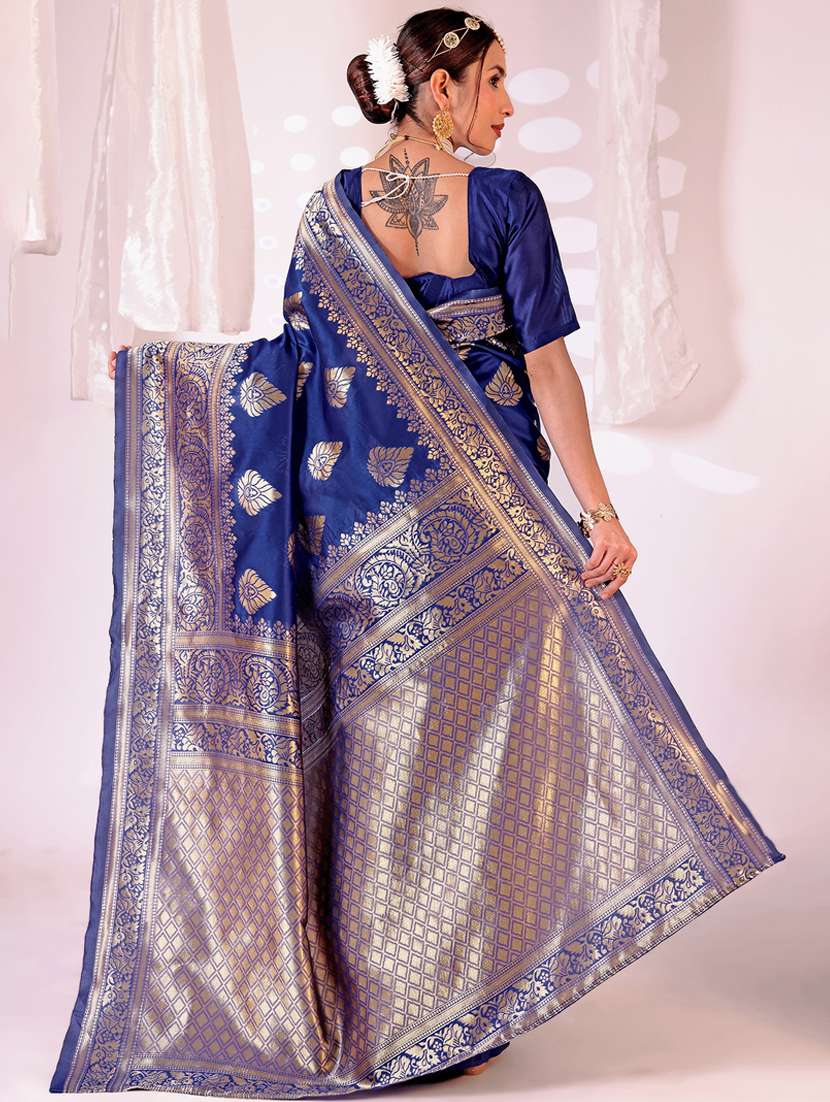 women self design banarasi saree with blouse - 22006995 -  Standard Image - 1