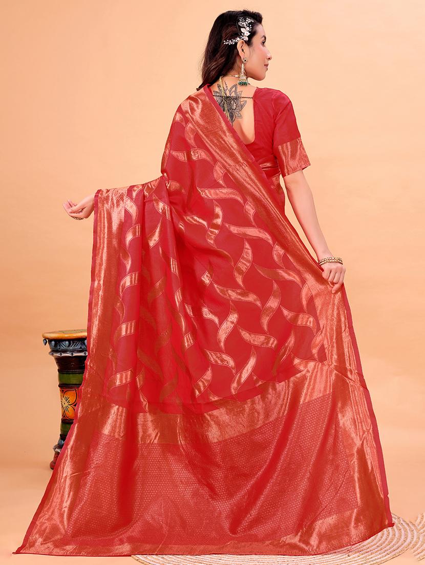 women self design banarasi saree with blouse - 22006999 -  Standard Image - 1