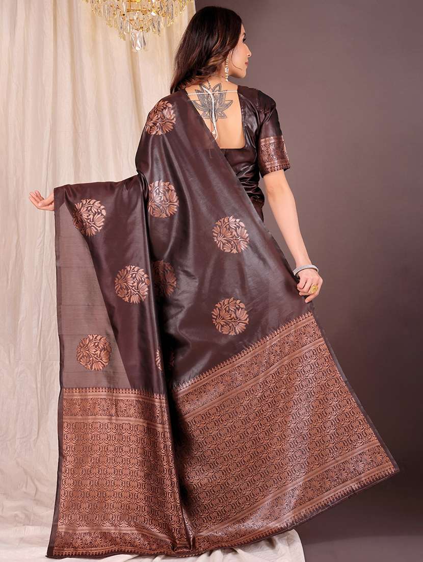 women self design kanjivaram saree with blouse - 22007006 -  Standard Image - 1