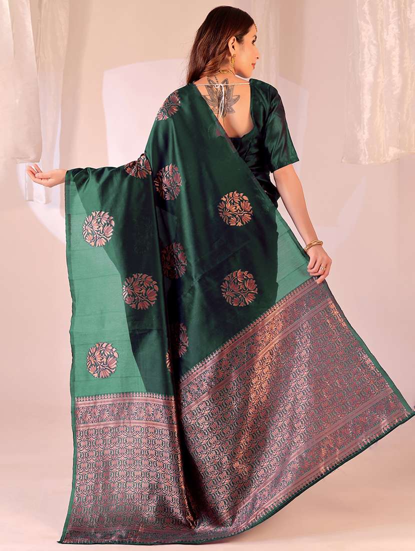 women self design kanjivaram saree with blouse - 22007008 -  Standard Image - 1
