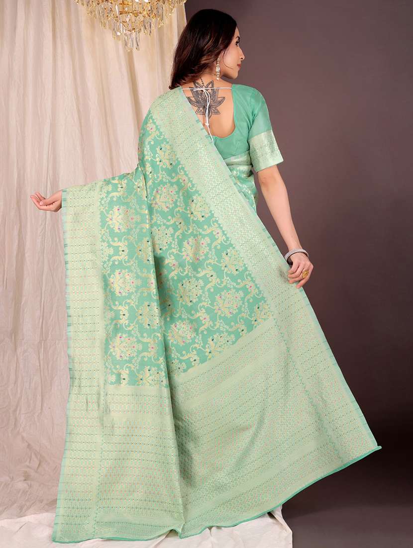 women self design banarasi saree with blouse - 22007010 -  Standard Image - 1