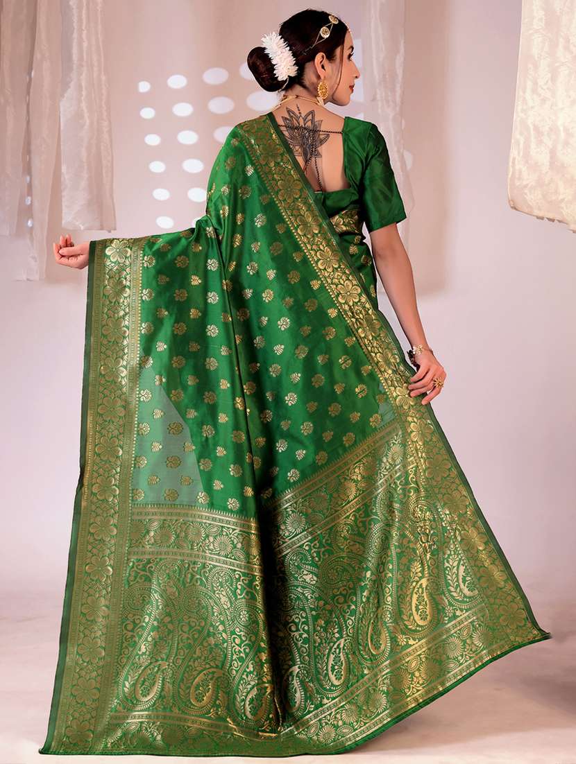 women self design banarasi saree with blouse - 22007011 -  Standard Image - 1