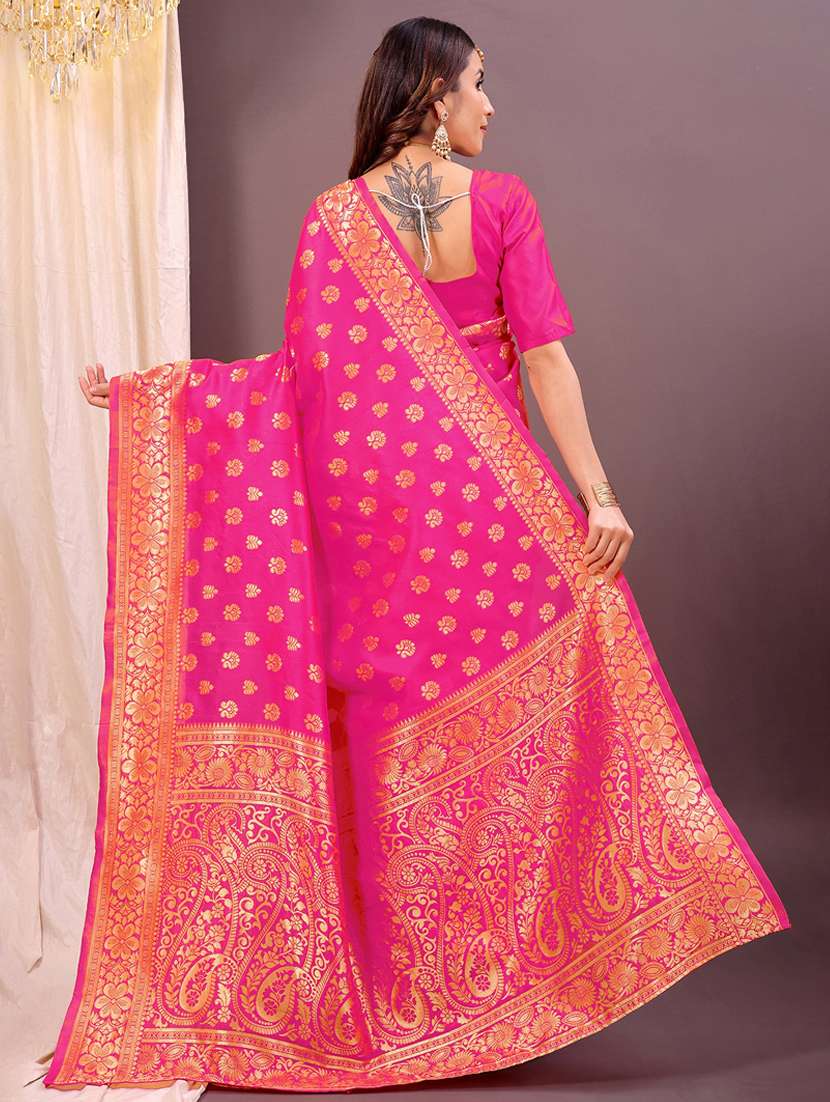 women self design banarasi saree with blouse - 22007018 -  Standard Image - 1
