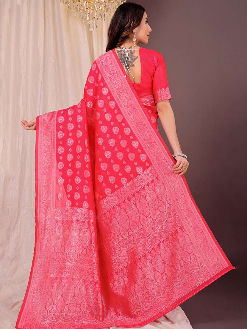 women self design banarasi saree with blouse - 22007028 -  Standard Image - 1