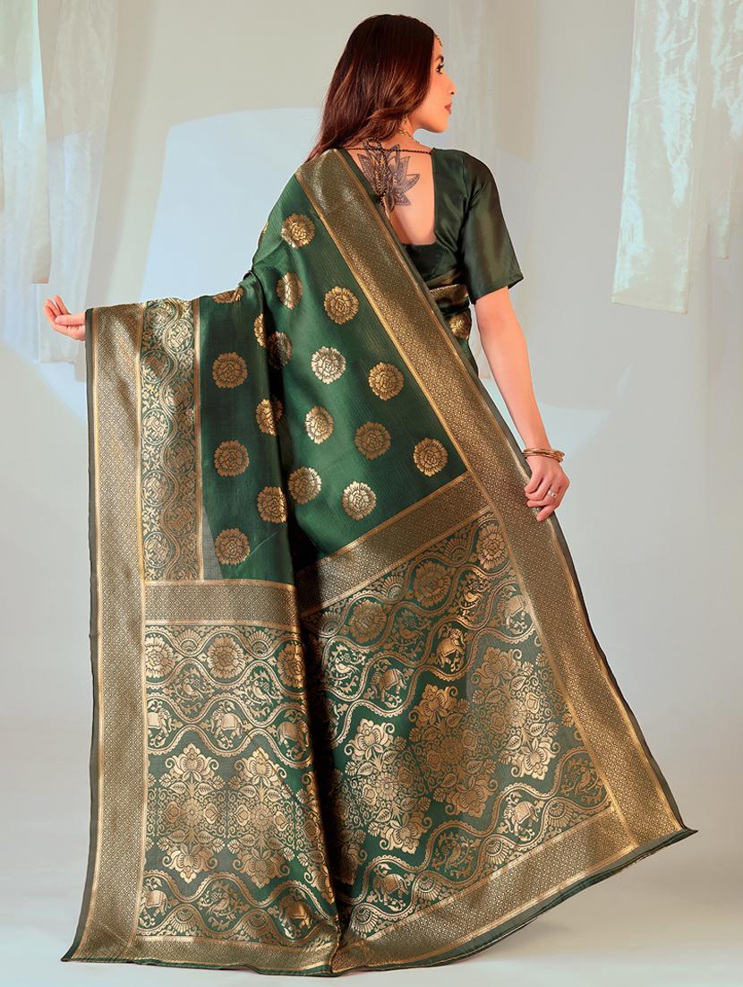 women self design banarasi saree with blouse - 22007036 - Standard Image - 1