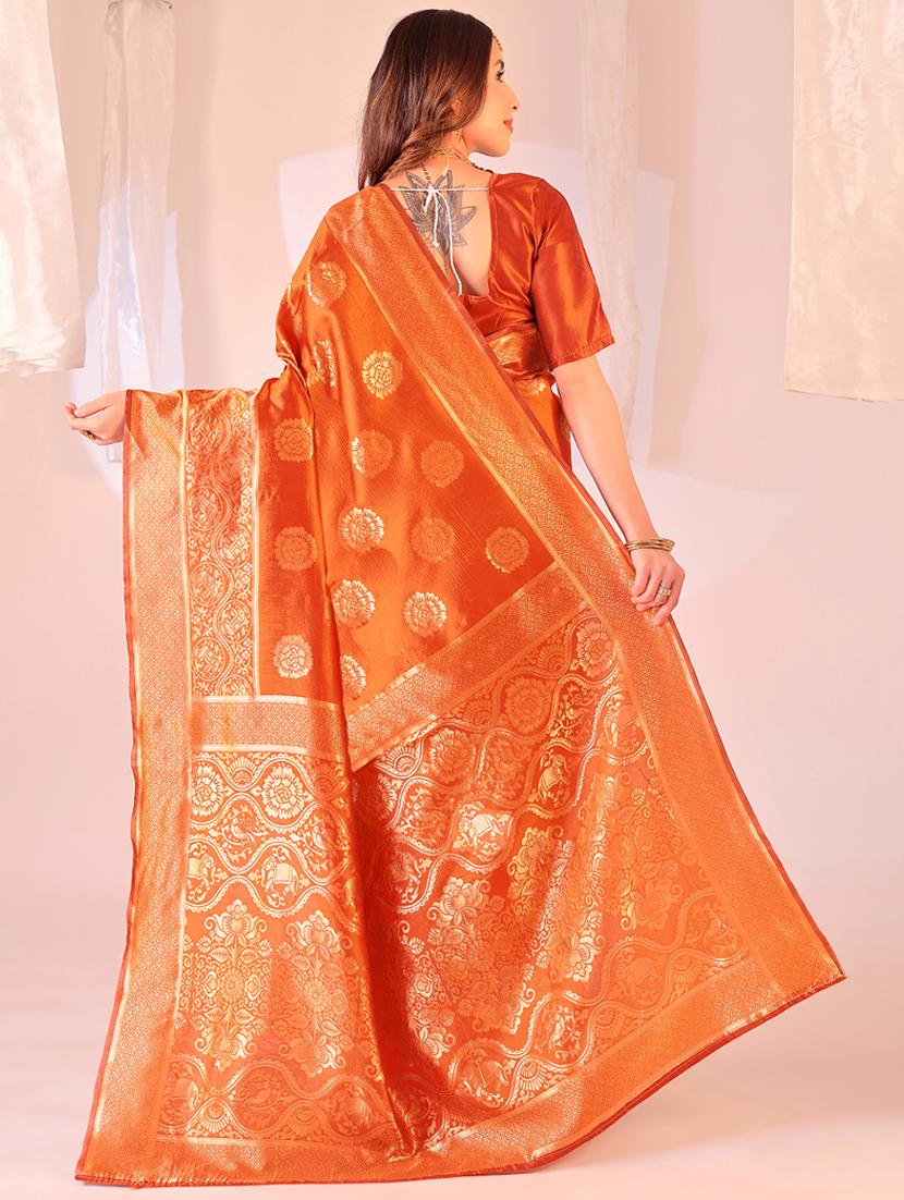 women self design banarasi saree with blouse - 22007038 - Standard Image - 1