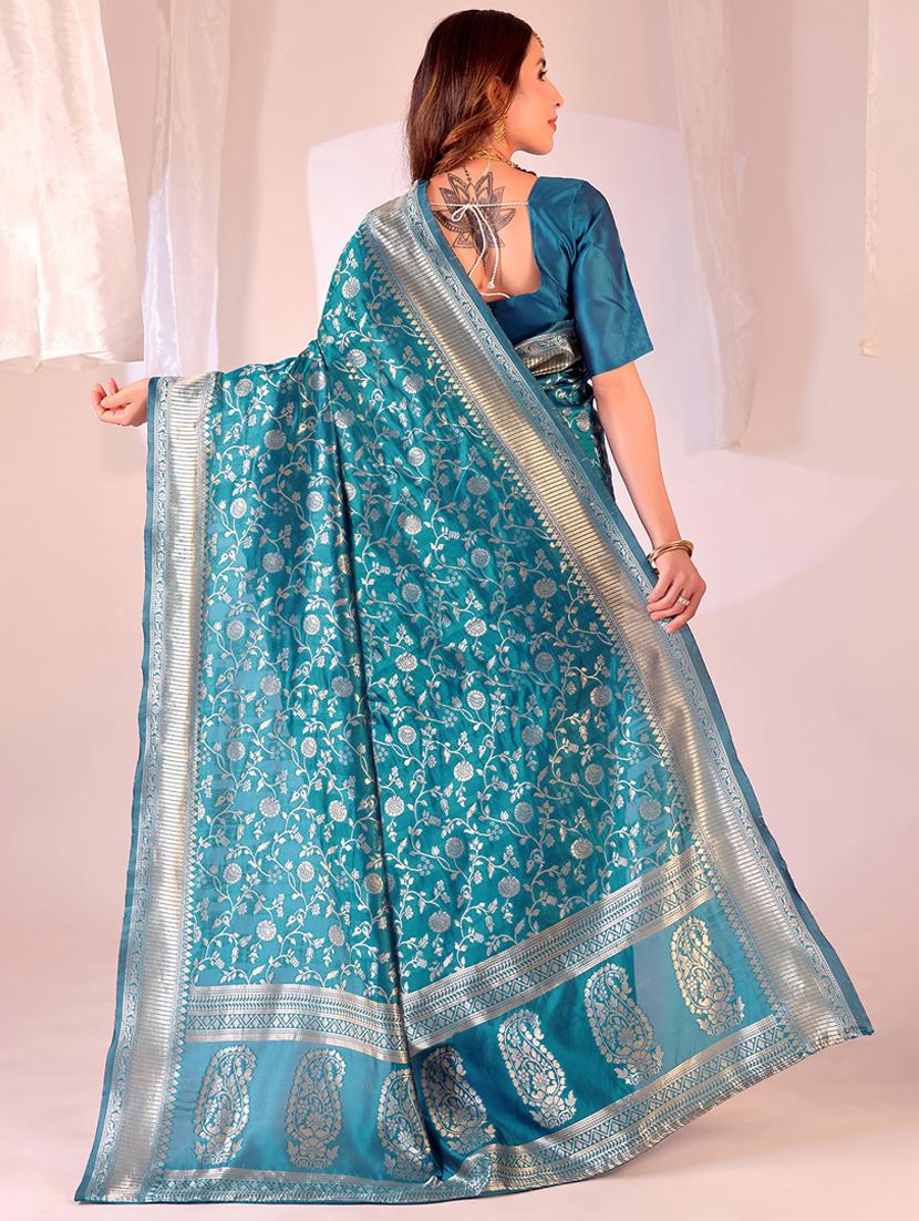 women self design banarasi saree with blouse - 22007052 - Standard Image - 1