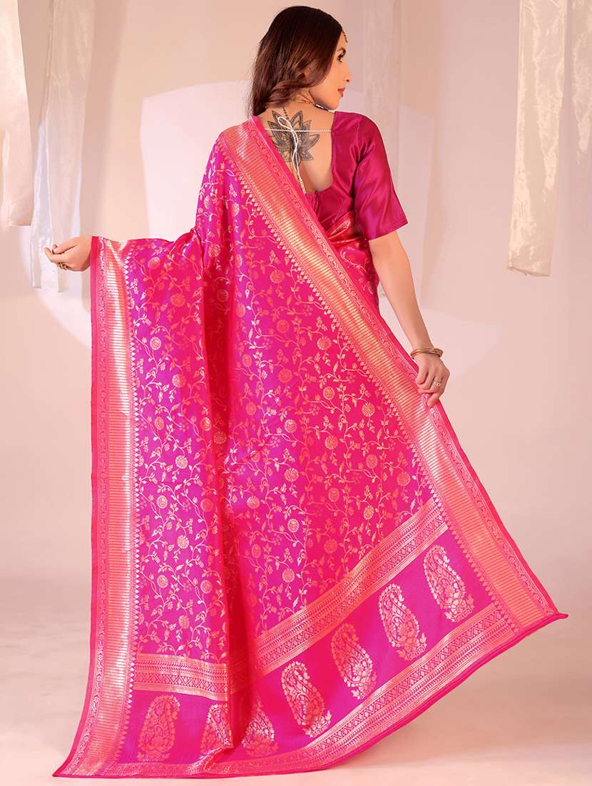 women self design banarasi saree with blouse - 22007053 -  Standard Image - 1