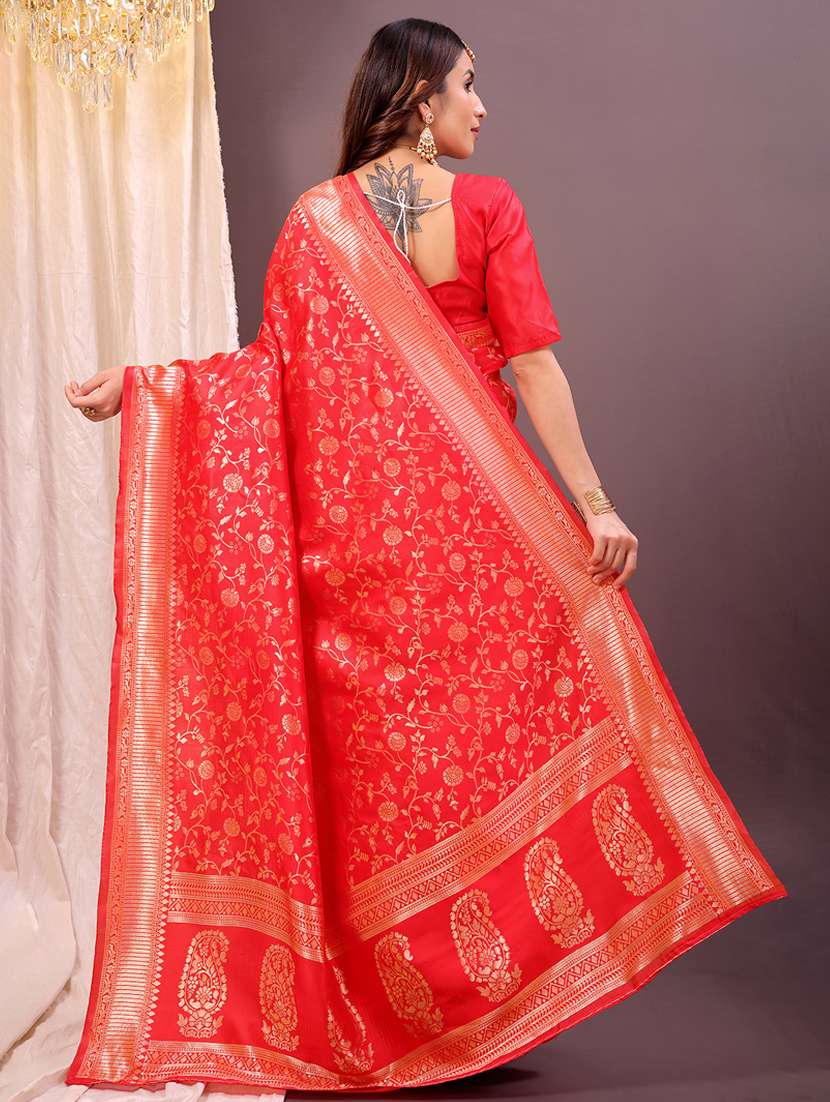 women self design banarasi saree with blouse - 22007054 -  Standard Image - 1