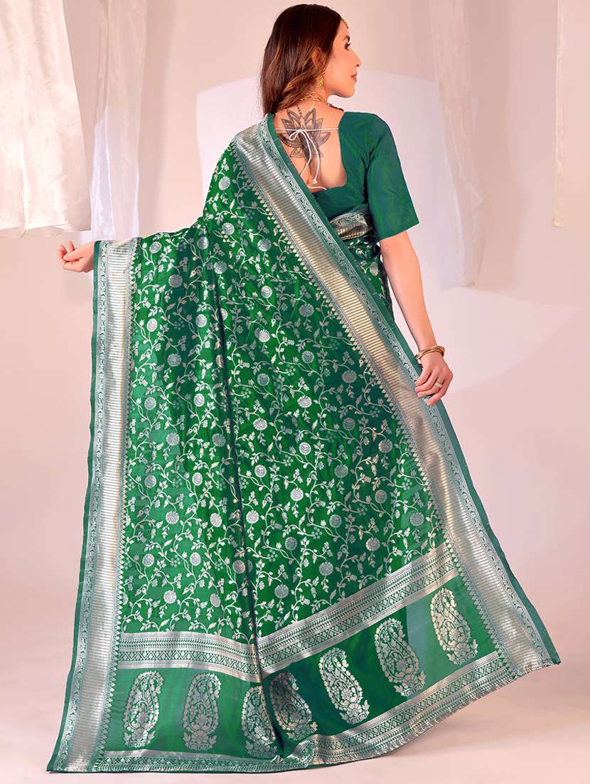 women self design banarasi saree with blouse - 22007057 -  Standard Image - 1