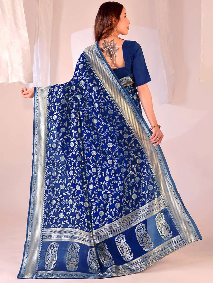 women self design banarasi saree with blouse - 22007058 -  Standard Image - 1