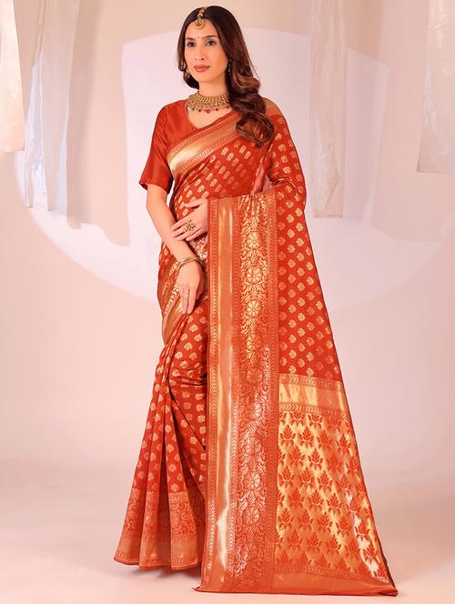 women self design banarasi saree with blouse - 22007065 - Standard Image - 0