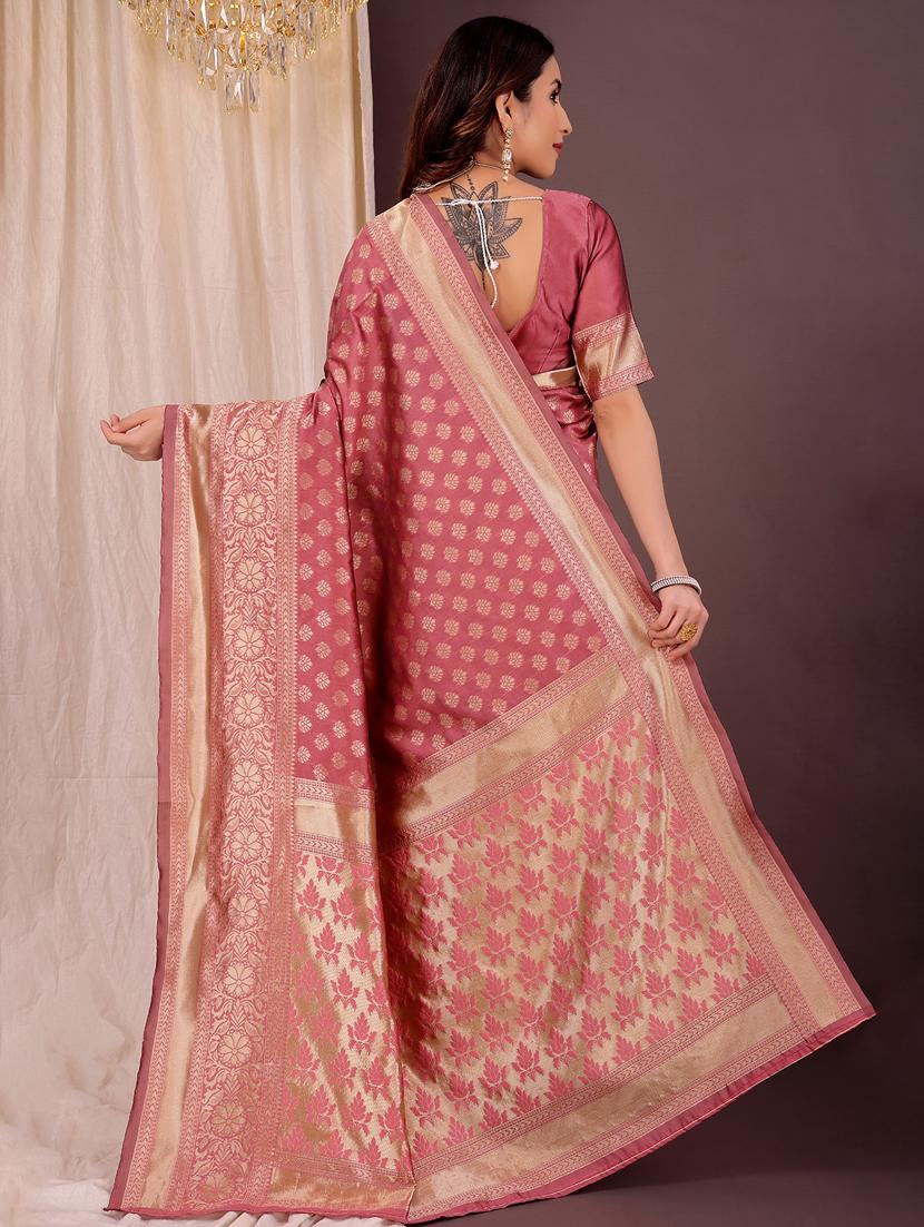 women self design banarasi saree with blouse - 22007066 - Standard Image - 1