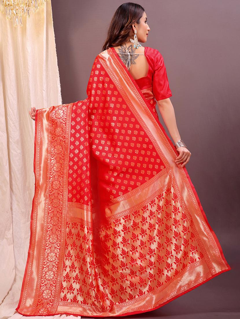 women self design banarasi saree with blouse - 22007069 - Standard Image - 1