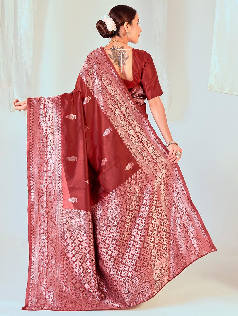 women self design banarasi saree with blouse - 22007075 -  Standard Image - 1