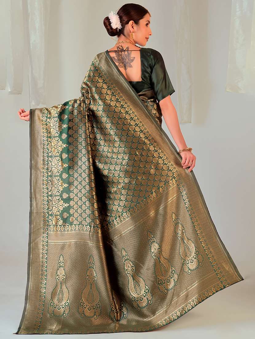 women self design banarasi saree with blouse - 22007080 -  Standard Image - 1