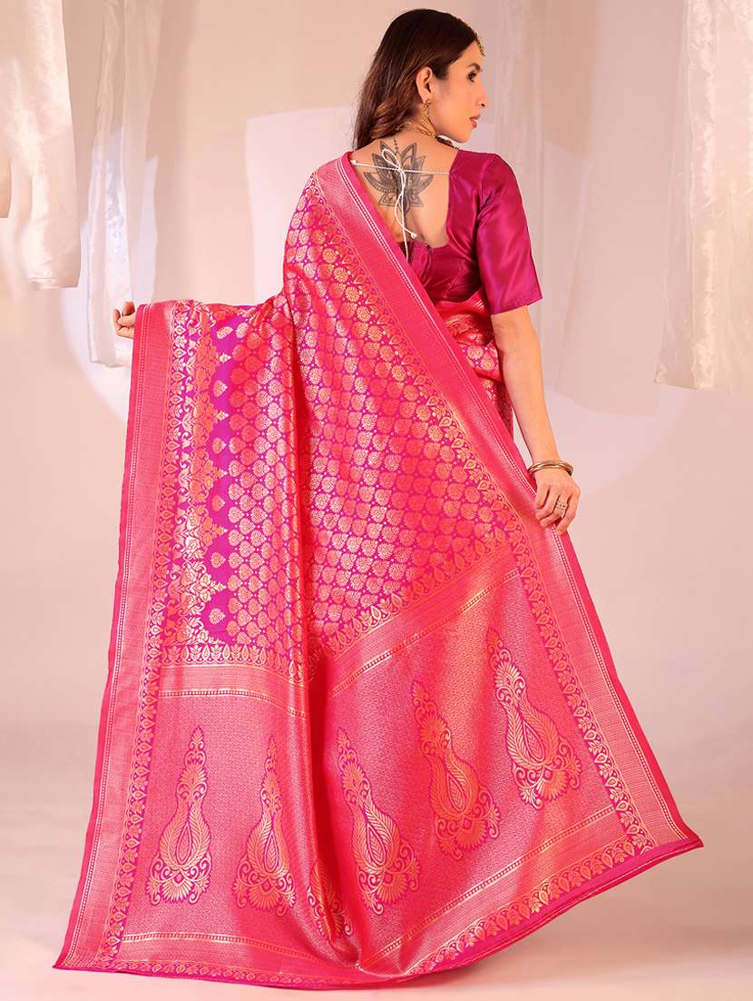 women self design banarasi saree with blouse - 22007081 -  Standard Image - 1