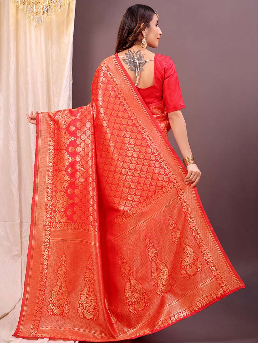 women self design banarasi saree with blouse - 22007082 -  Standard Image - 1