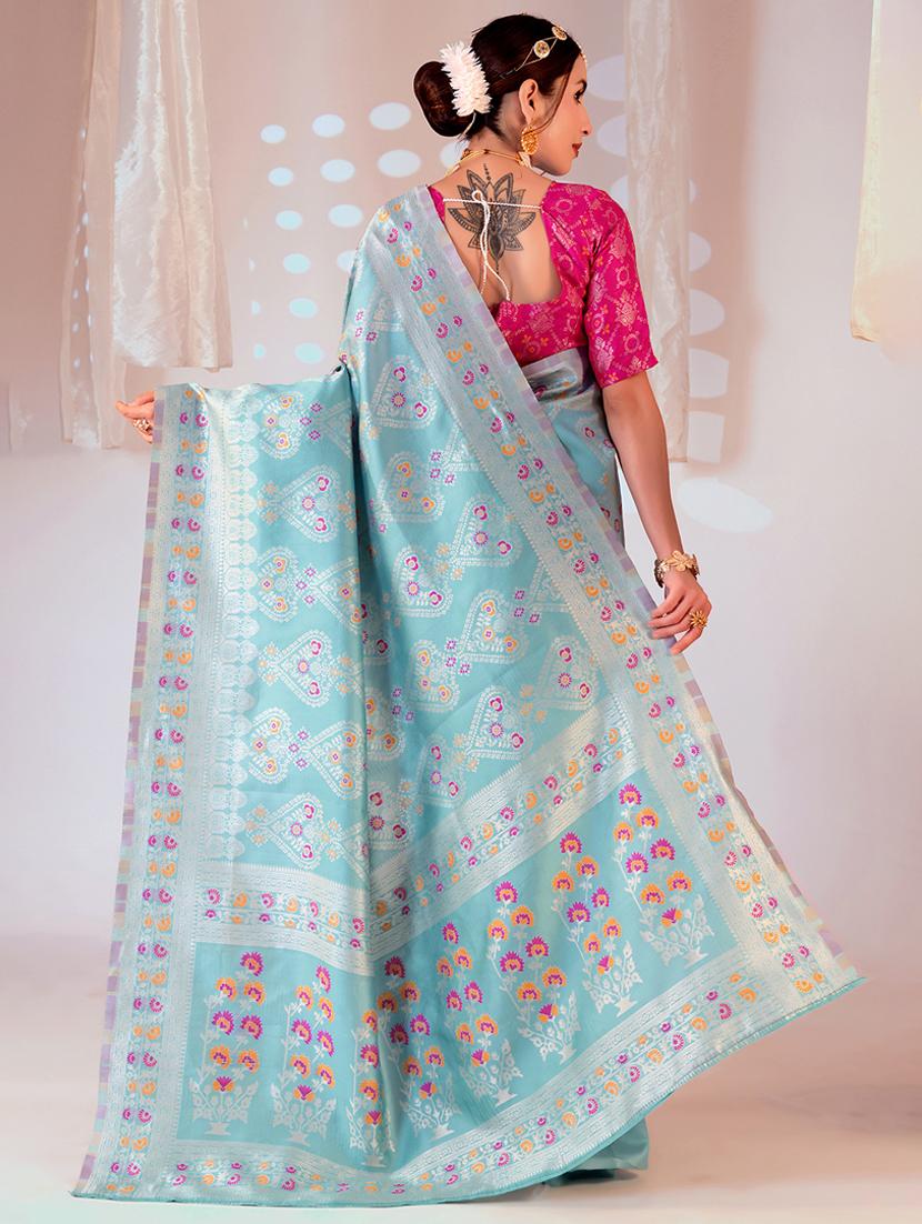 women self design banarasi saree with blouse - 22007088 -  Standard Image - 1