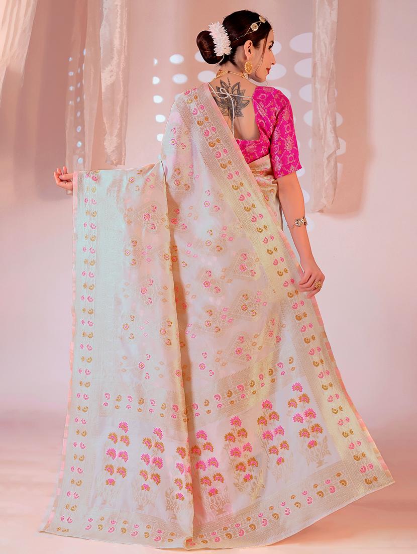 women self design banarasi saree with blouse - 22007089 -  Standard Image - 1