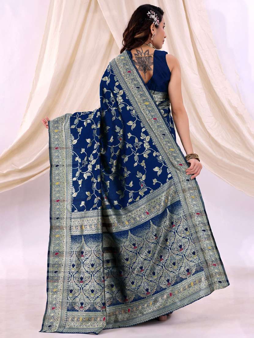 women self design banarasi saree with blouse - 22007169 -  Standard Image - 1