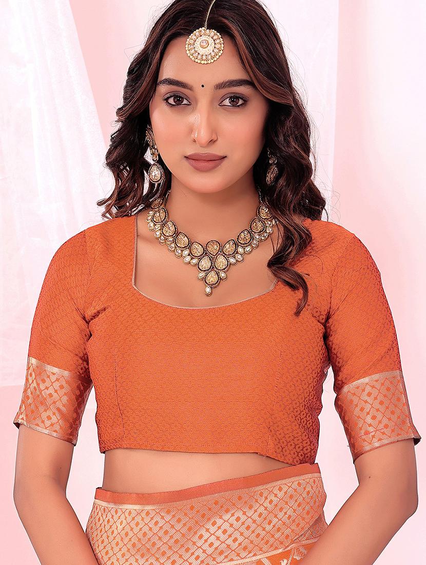 women self design banarasi saree with blouse - 22007187 - Standard Image - 4