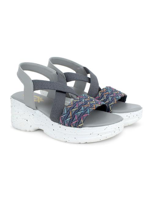 women texture back strap wedge - 22007704 -  Standard Image - 0