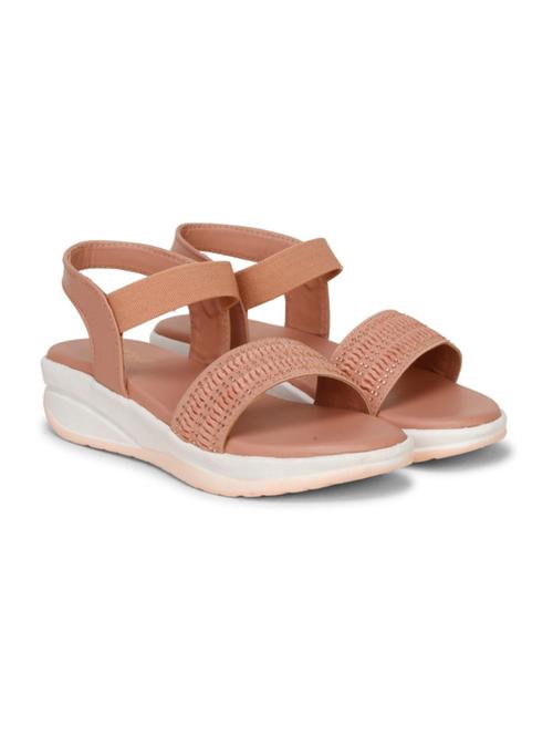 women texture back strap wedge - 22007717 -  Standard Image - 0