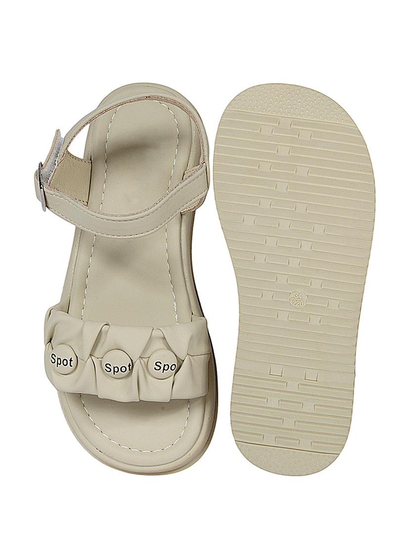 girls solid ankle strap sandal - 22007742 - Standard Image - 4