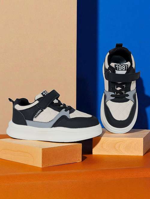 unisex color block lace up sneaker