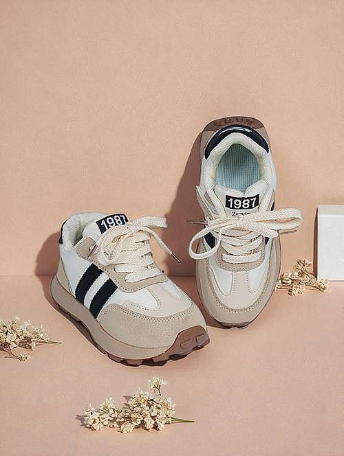 unisex color block lace up sneaker