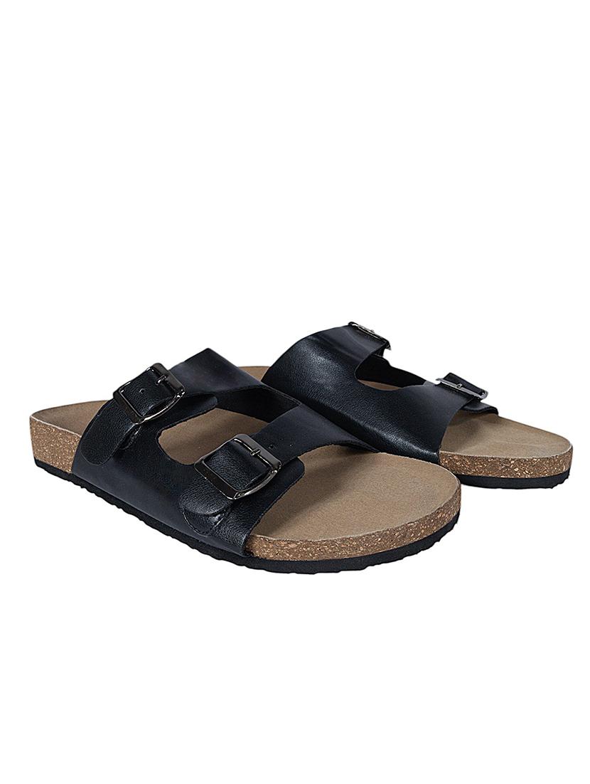 men black slip on sandal - 22007764 -  Standard Image - 1