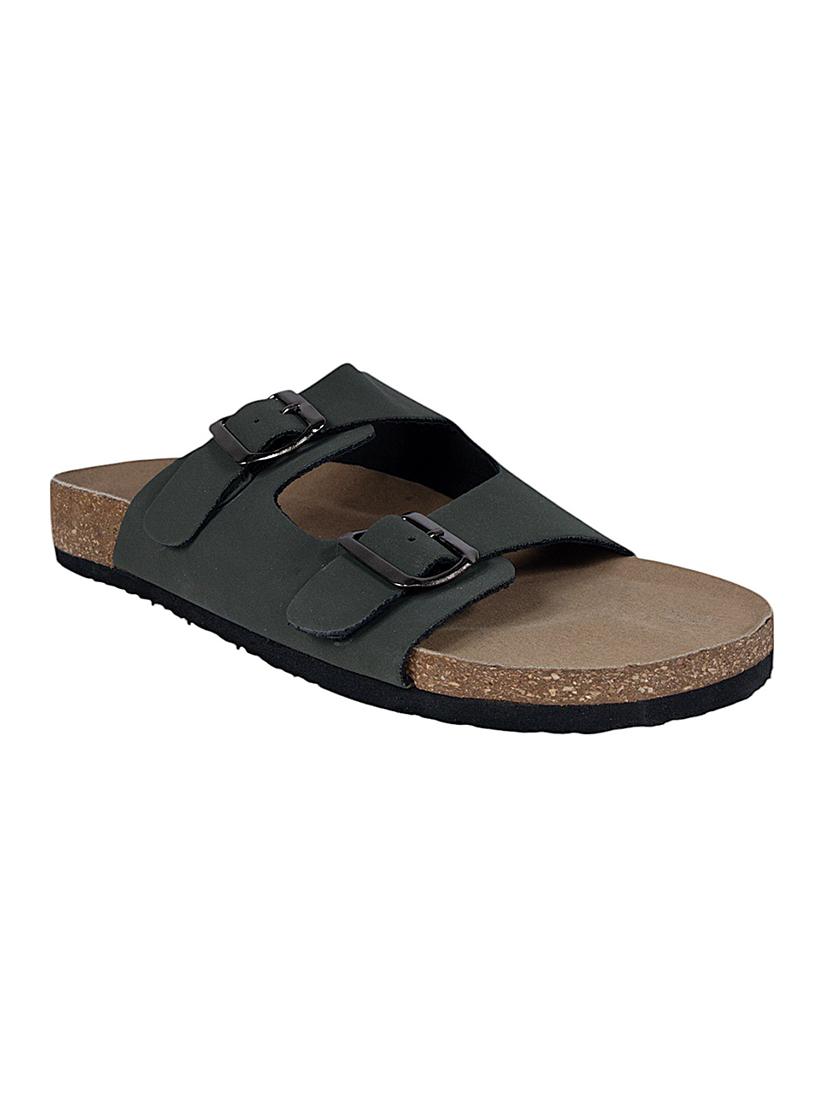 men solid slip on sandal - 22007766 - Standard Image - 1