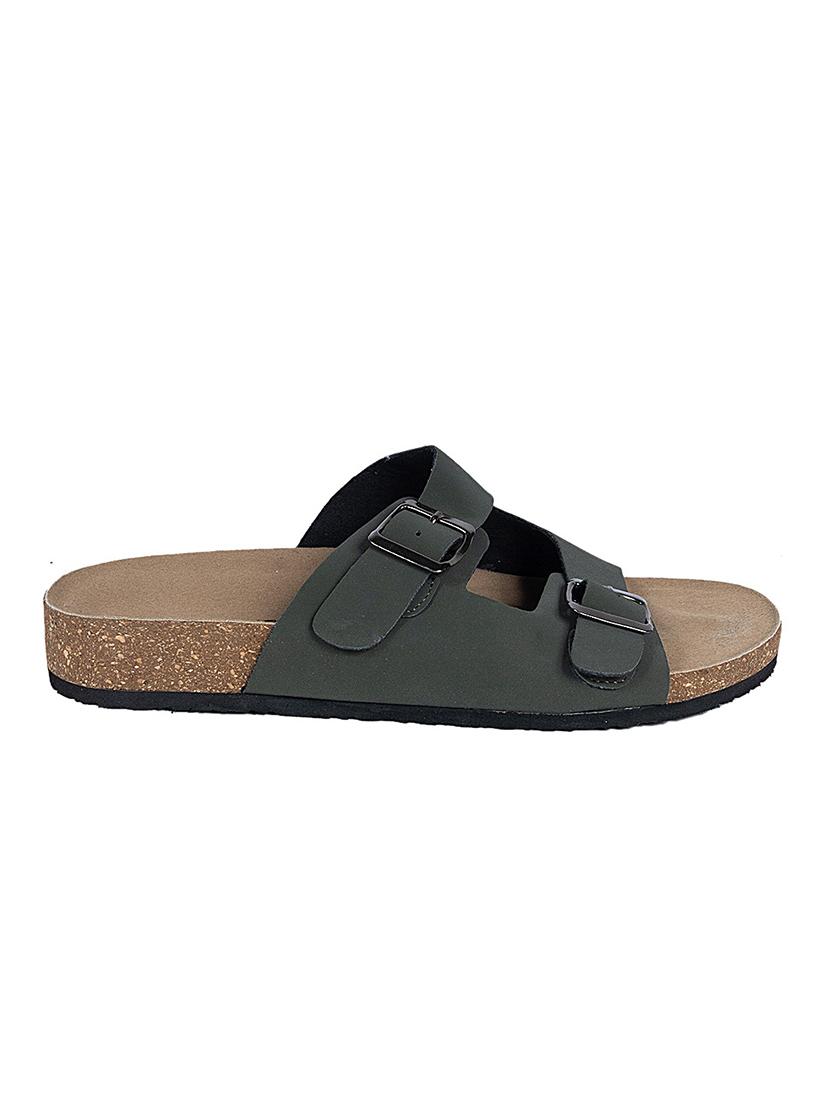 men solid slip on sandal - 22007766 - Standard Image - 4