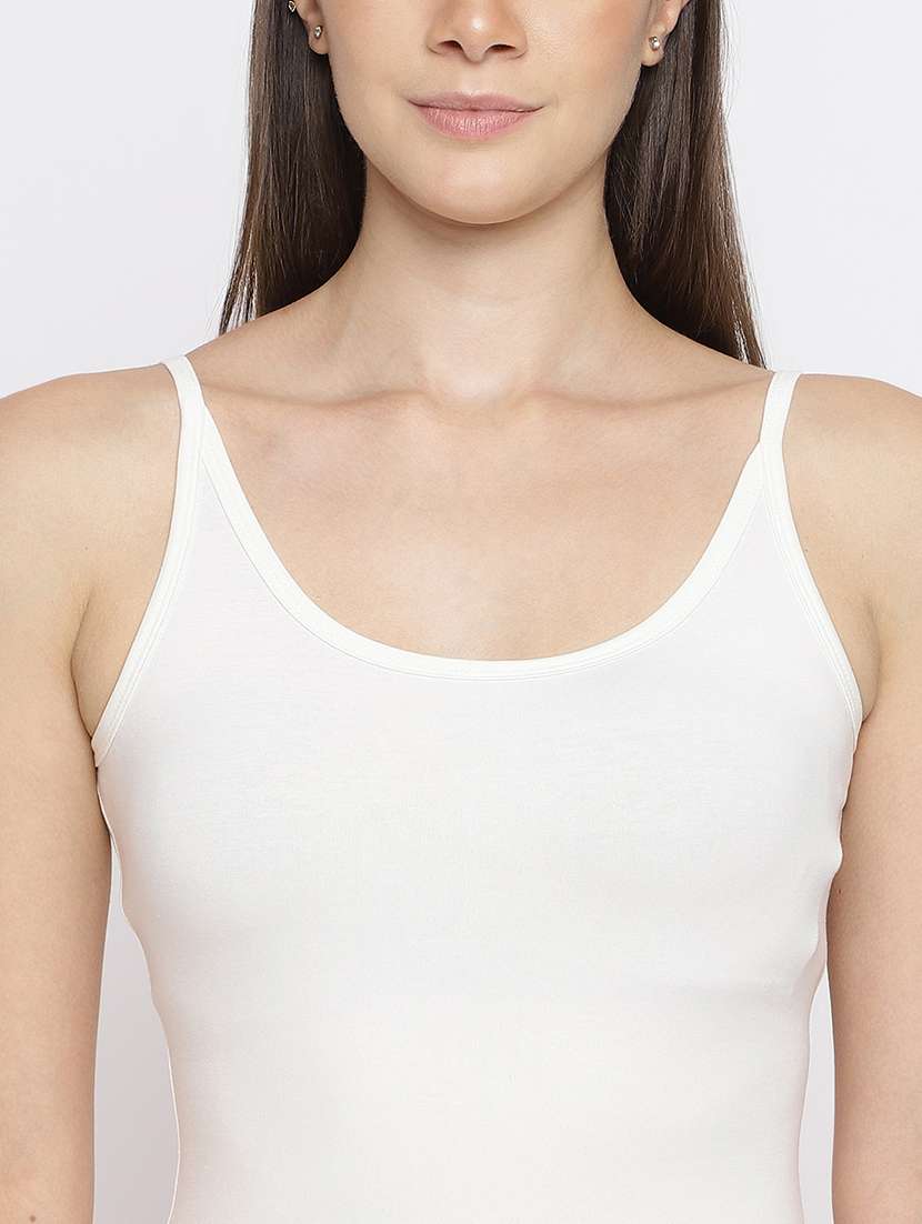 women pack of 2 solid shoulder strap camisole - 22007843 -  Standard Image - 6
