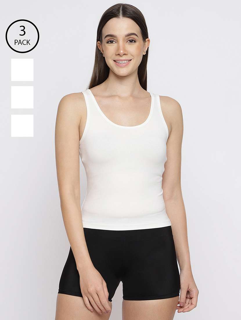 women pack of 3 solid camisole