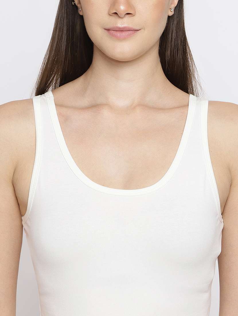 women pack of 3 solid camisole - 22007853 -  Standard Image - 4
