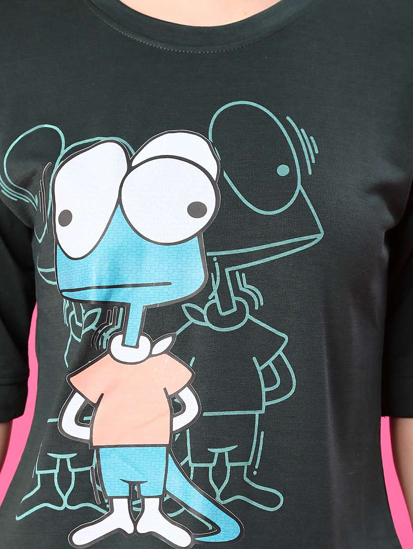 women printed short sleeve t-shirt - 22008000 -  Standard Image - 4