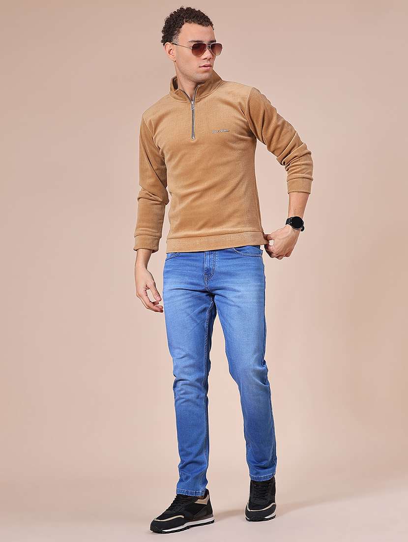 men solid long sleeve regular fit sweatshirt - 22008156 -  Standard Image - 4