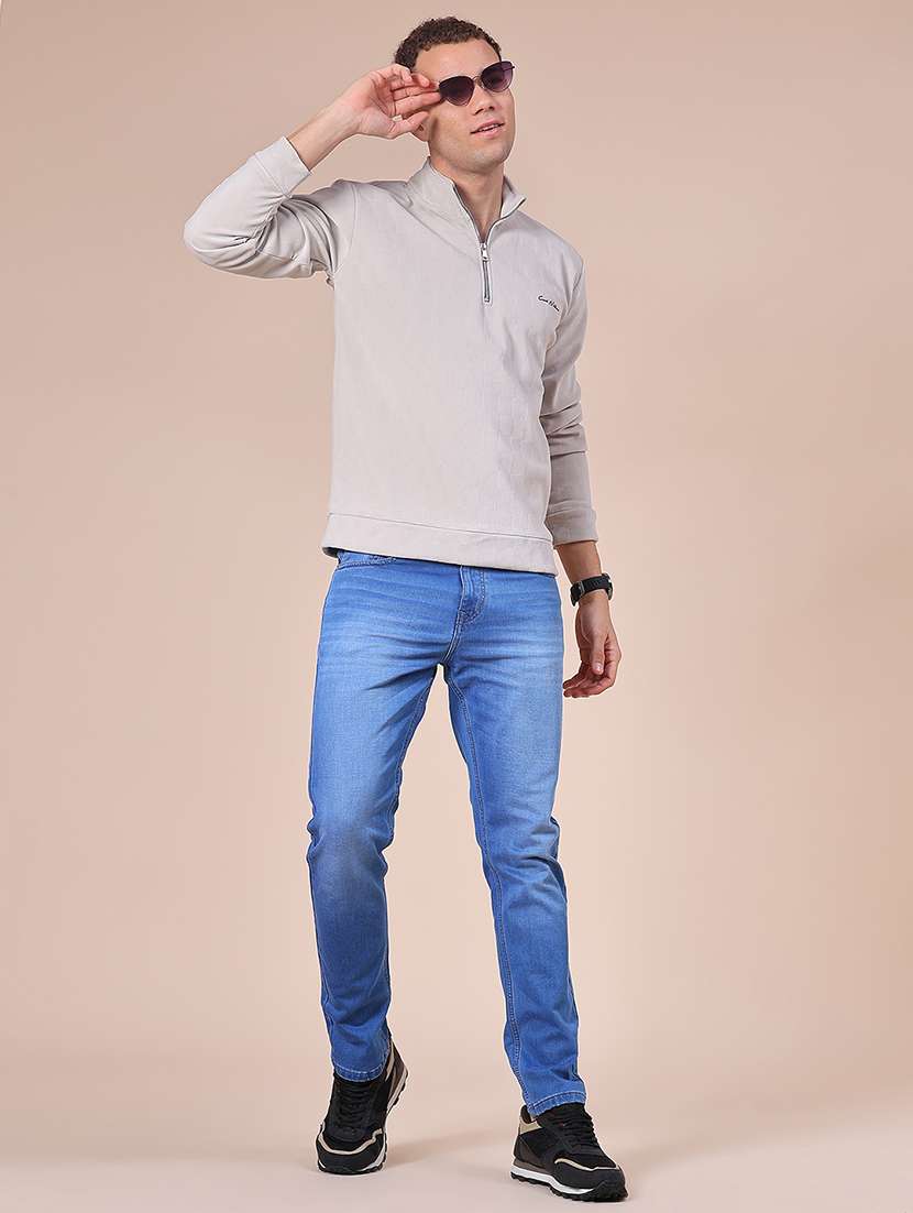 men self design long sleeve regular fit sweatshirt - 22008206 -  Standard Image - 4