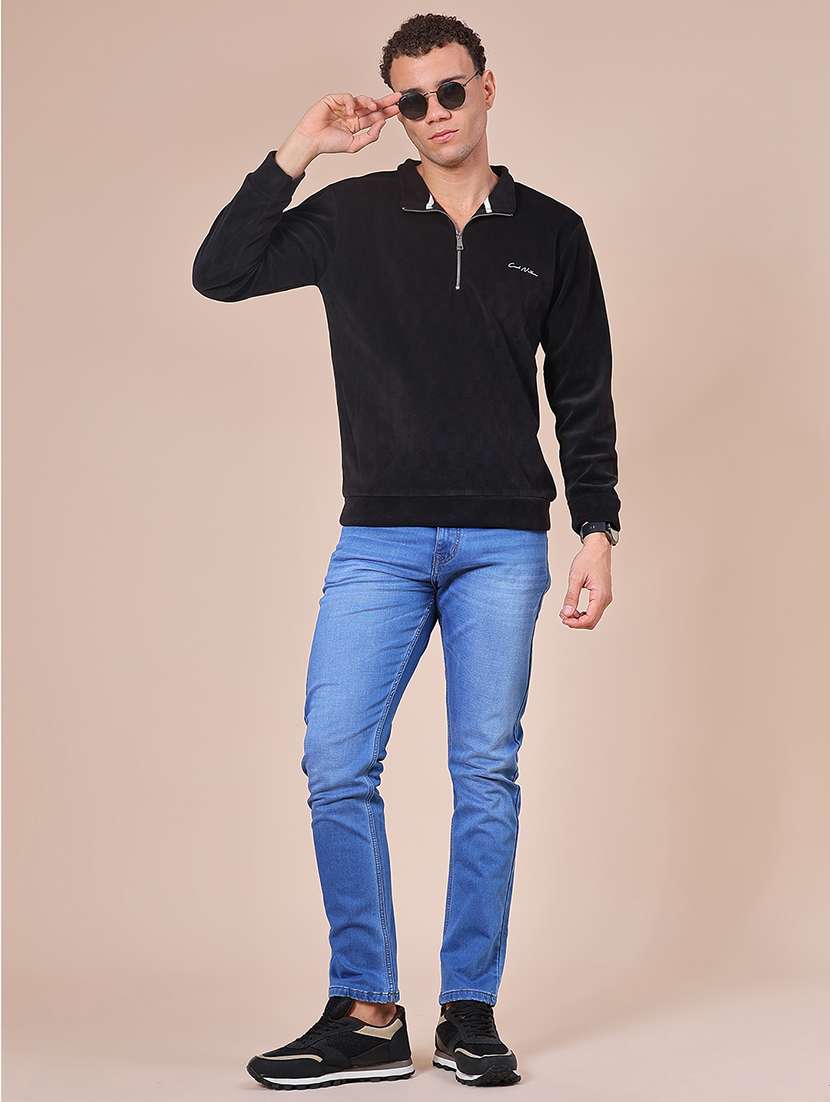 men self design long sleeve regular fit sweatshirt - 22008208 -  Standard Image - 4