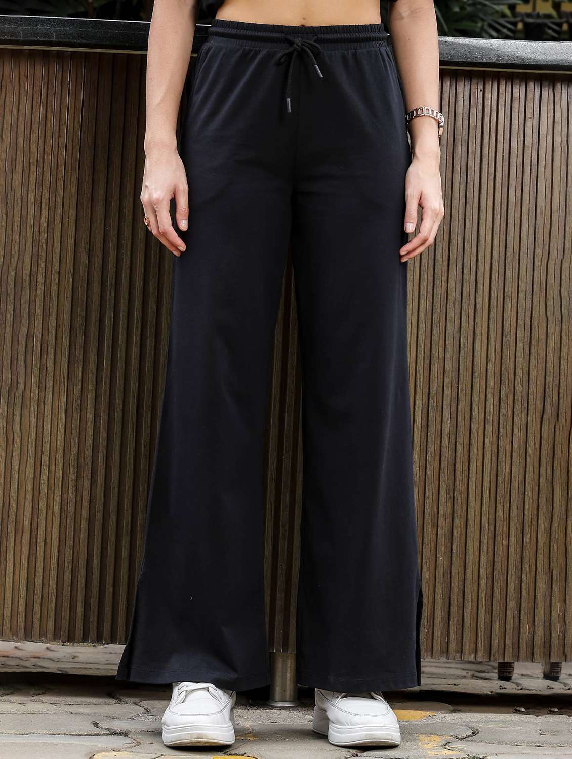 women typographic short sleeve t-shirt & trouser co-ord set - 22008329 - Standard Image - 6