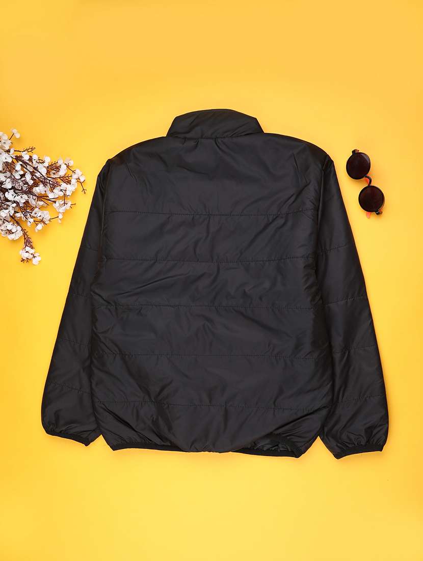 boys solid long sleeve quilted jacket - 22008816 -  Standard Image - 1