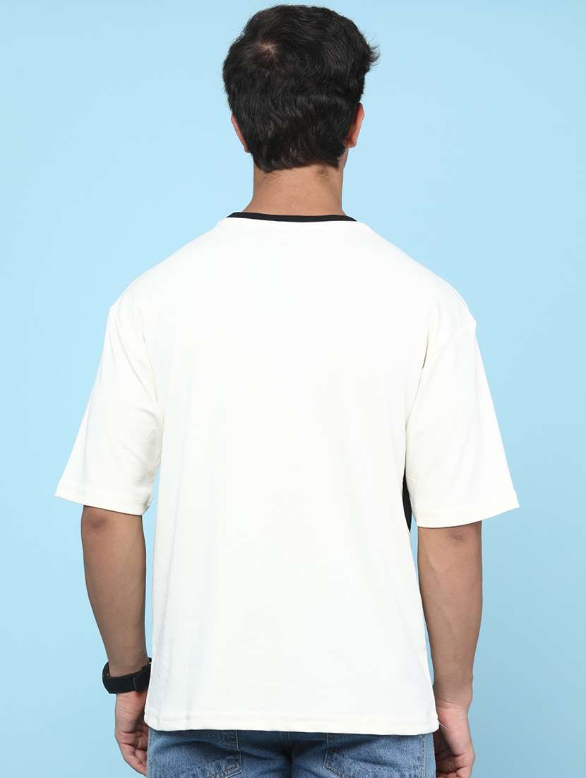 men printed short sleeves oversized t-shirt - 22008880 -  Standard Image - 4