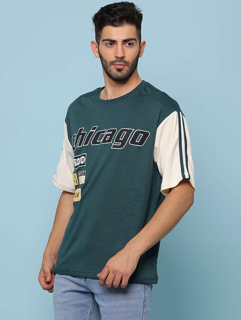 men printed short sleeve loose fitt-shirt - 22008882 -  Standard Image - 1