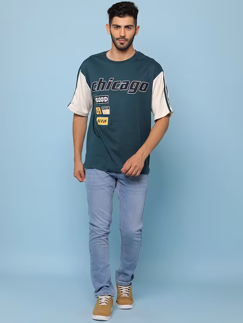 men printed short sleeve loose fitt-shirt - 22008882 -  Standard Image - 4