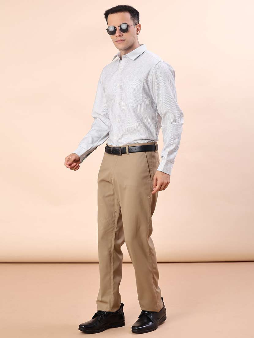 men printed collared long sleeve regular fit shirt - 22009035 -  Standard Image - 4