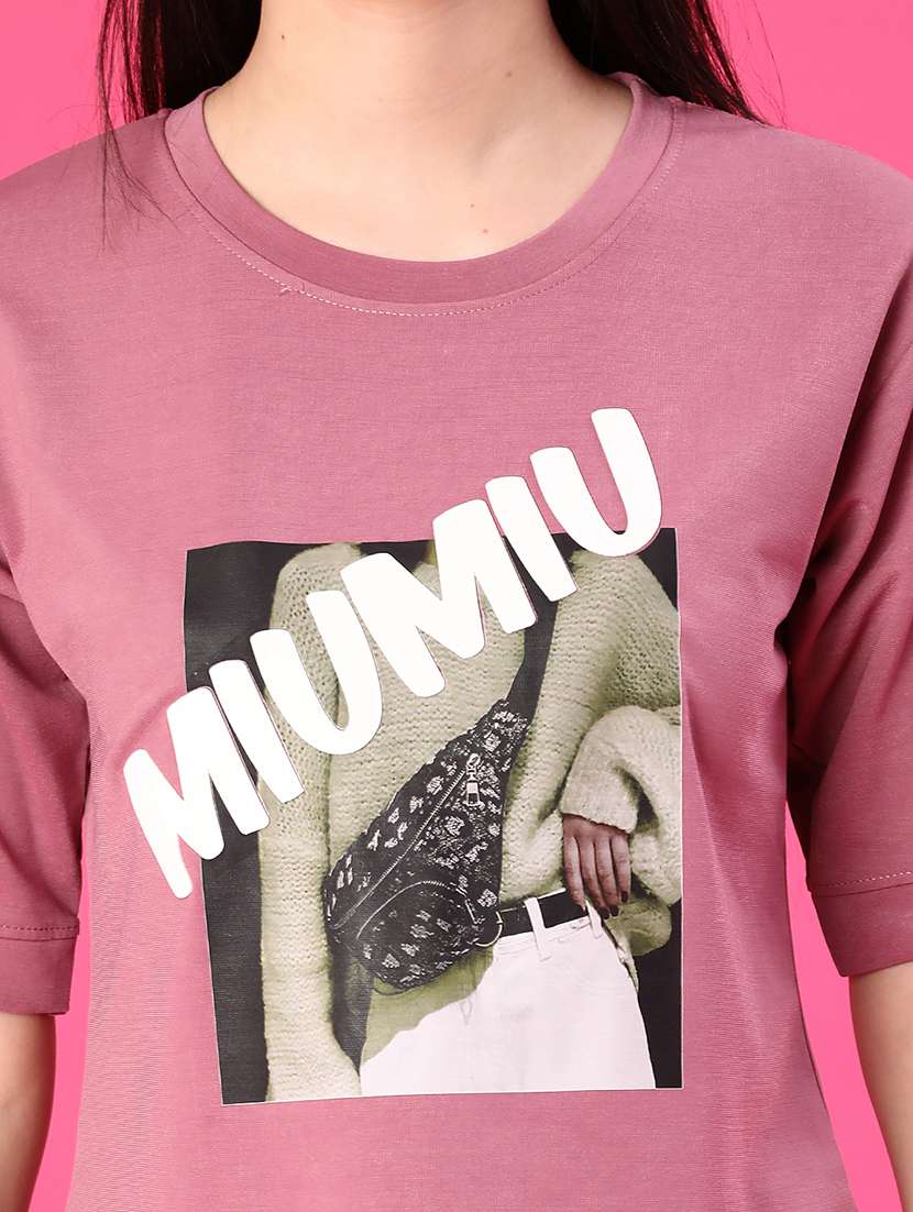 women printed short sleeve t-shirt - 22009037 -  Standard Image - 4