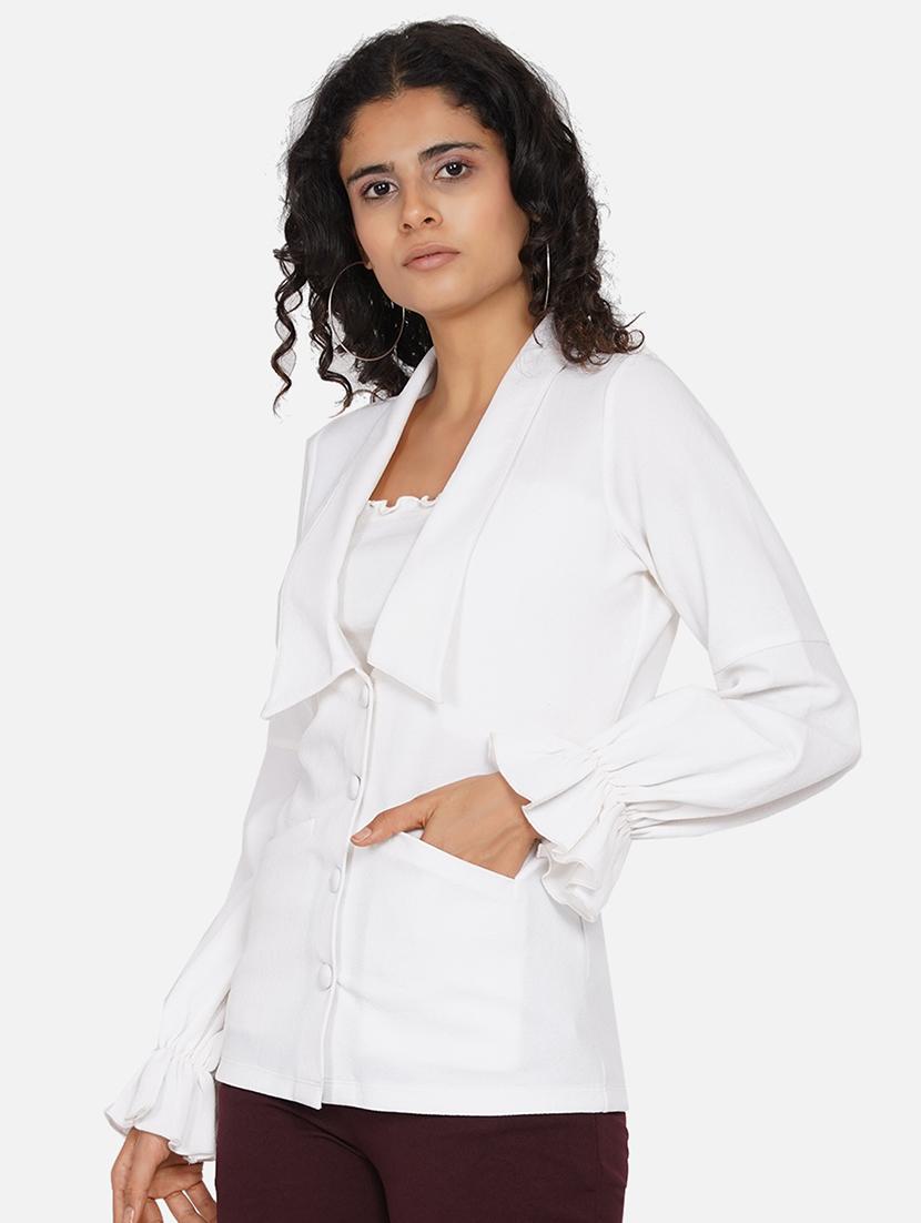 women solid long sleeve single breasted blazer - 22009133 -  Standard Image - 1