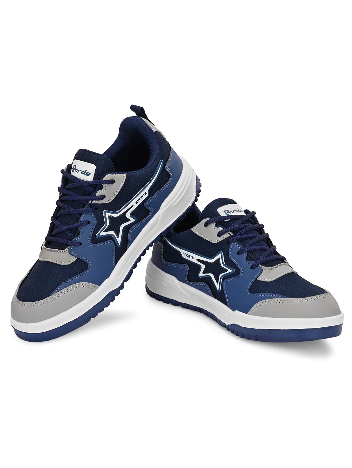 men blue lace up sneaker - 22009237 -  Standard Image - 1
